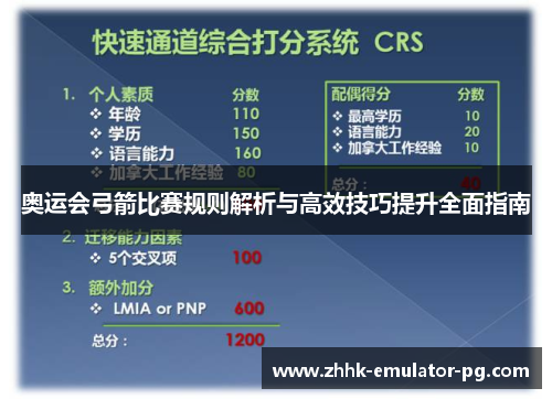 奥运会弓箭比赛规则解析与高效技巧提升全面指南